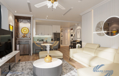 Thiết kế thi công căn hộ 3 ngủ tại The Nine, số 9 Phạm Văn Đồng, HN